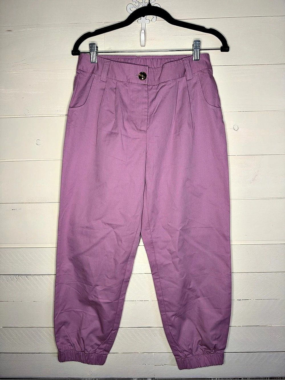 Halara Women'Small Cotton Jogger Pants in Purple Size Small NWT